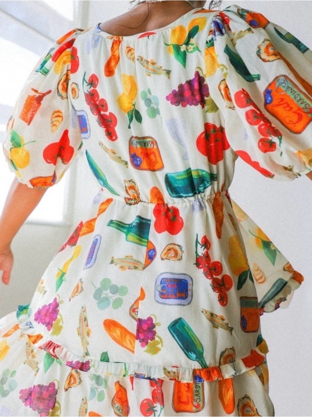 Lisa Says Gah Nuuly Italian Summer Leila Cotton Mini Dress Size L - Picture 2 of 11